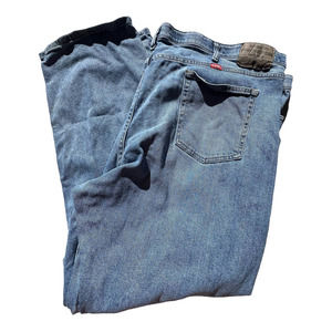 Wrangler Men's 48x30 Light Wash Denim Jeans